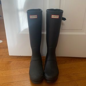Navy Hunter Boots